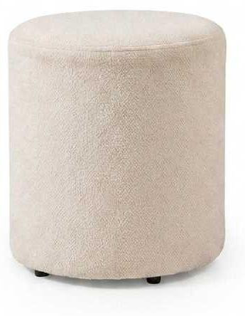 JVmoebel Luxe Gestoffeerde Hocker Beige
