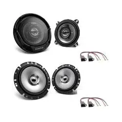 VW GOLF 3 / POLO 6N / Vento Lautsprecher Einbauset Fronttür / Amaturenbrett K...