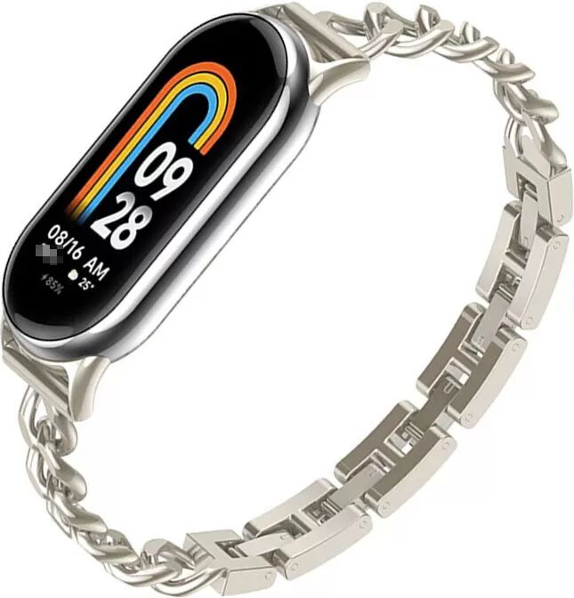 INF Metallarmband kompatibel mit Xiaomi Mi Band 8/9/10 - Elegantes Edelstahl-Armband Sternenlicht