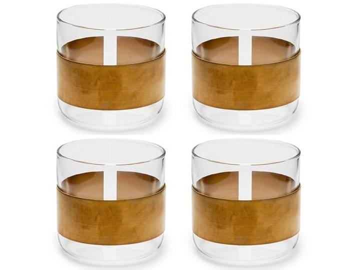 Serax Kupfer-Wasserglas Kupferchemie-Glaswaren von Niels Datema Klarglas für Kaltgetränke Geeignet für Bier Saft Wasser