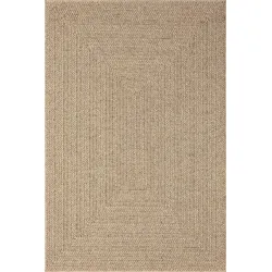 FLACHWEBTEPPICH Bordüre CORDEV Polypropylen Natur 140 x 200 cm