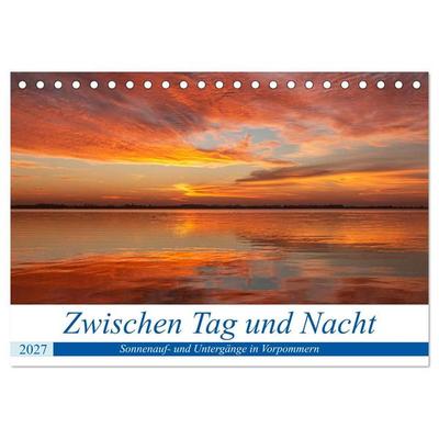 Vorpommern zwichen Tag und Nacht (Tischkalender 2027 DIN A5 quer), CALVENDO Monatskalender