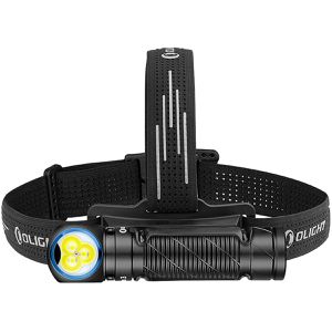 Olight Stirnlampe Perun 3 LED wiederaufladbar, 3.000 Lumen, mit Rotlicht, wasserdicht, schwarz