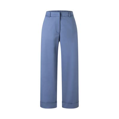 Stoffhose MAERZ MUENCHEN "Maerz Muenchen 179500 Stoffhose Damen Bekleidung", Damen, Gr. 40, EURO-Größen, blau, 96% Baumwolle, 4% Elasthan, lässig geschnitten, Hosen Stoffhose