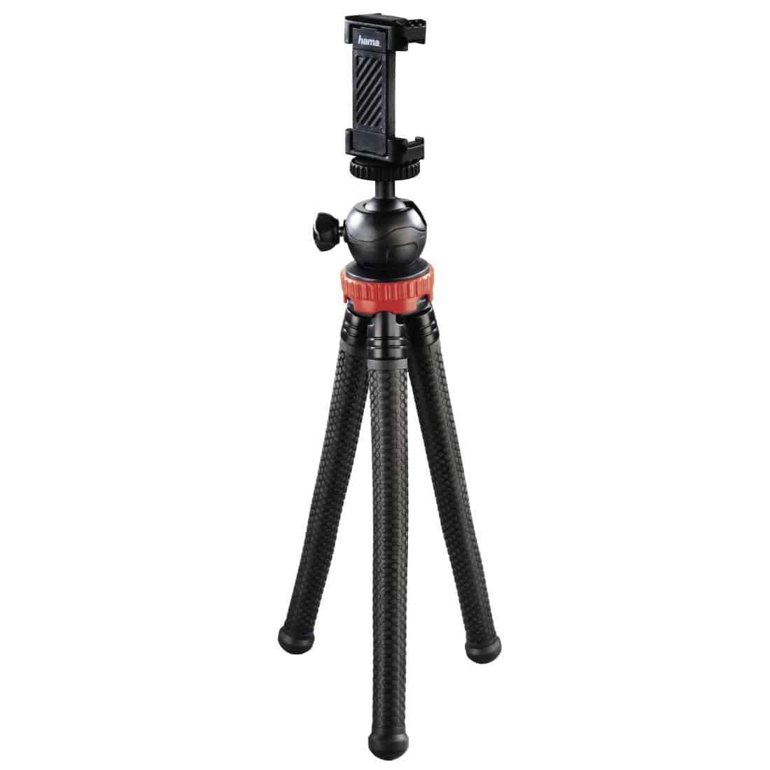 Hama 3 Bein(e) Stativ Smartphone-/Action-Kamera 004608 FlexPro (Schwarz, Rot) 00004608