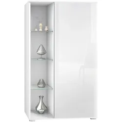 VITRINE Davos Weiß Hochglanz