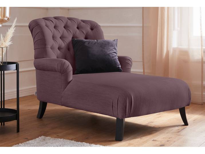 Loveseat HOME AFFAIRE Amiens Sessel Loungesessel , lila (beere), B:93cm H:94cm T:144cm, Struktur fein (100% Polyester);Samtoptik (100% Polyester), Sessel, Loveseat, mit wunderschöner Knopfheftung im Rücken