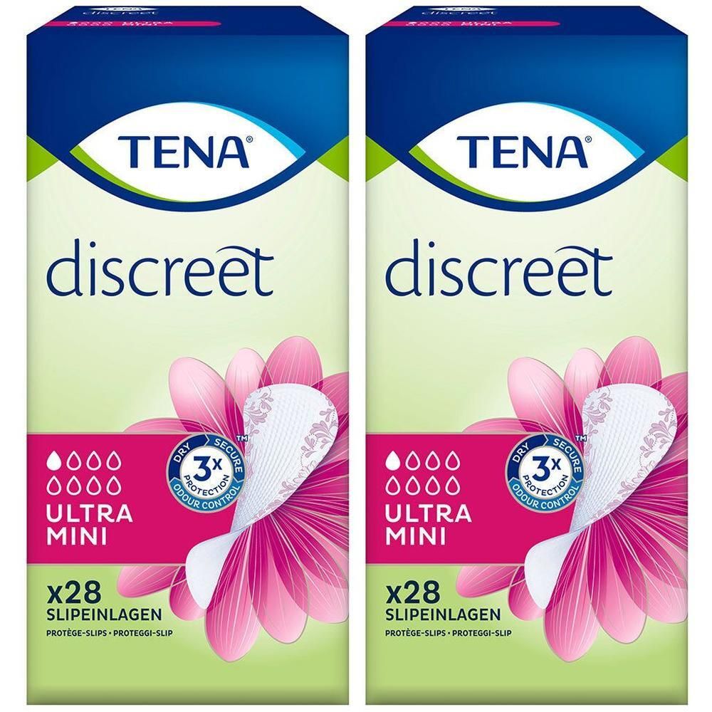Tena Discreet Inkontinenz Slipeinl.ultra mini 2x 2x28 St