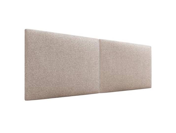 DHOME Gepolstertes Kopfteil Glatt aus Aqualine-Stoff Höhe 70 cm Dicke 4 cm und 8 cm für Wand Akustische Kopfteile Schallabsorbierend Kopfstütze (Stoff Sand, 160cm Dual, Dicke 4cm)