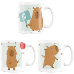 Kaffeebecher CAPYBARA (BHT 12,50x9,50x8 cm) - BHT 12,50x9,50x8 cm