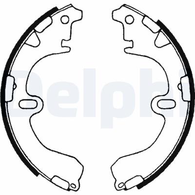 DELPHI Bremsbackensatz LS1315 für TOYOTA