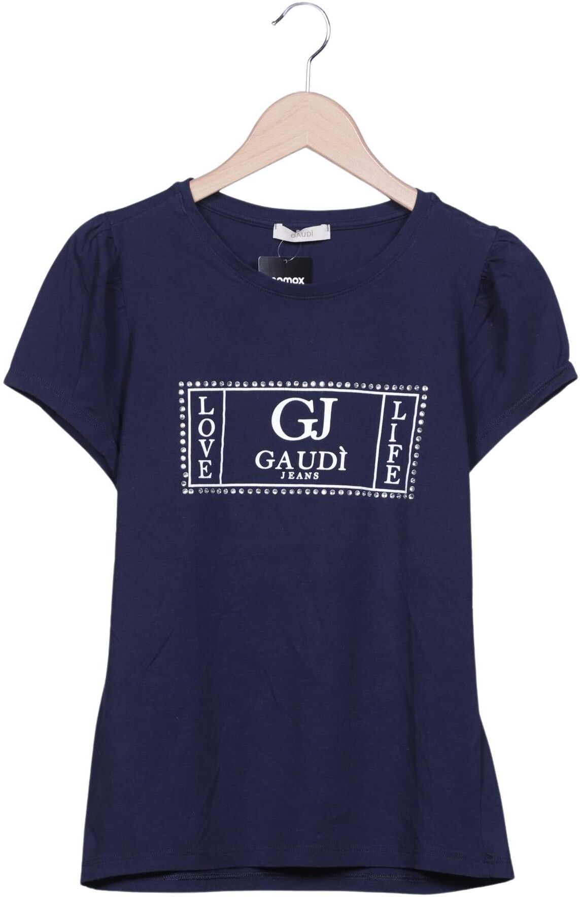 Gaudi Damen T-Shirt, Marineblau, Gr. L, Baumwolle / Elasthan - Second Hand