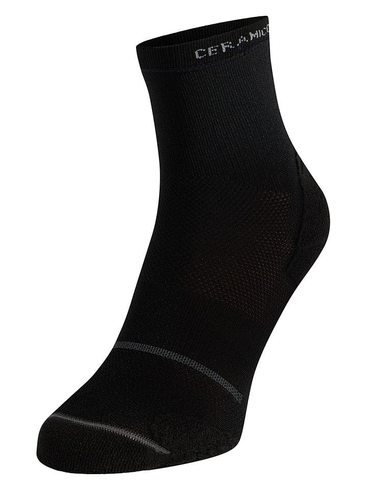 Odlo Funktionssocken "Ceramicool Reflective" in Schwarz - 45-47