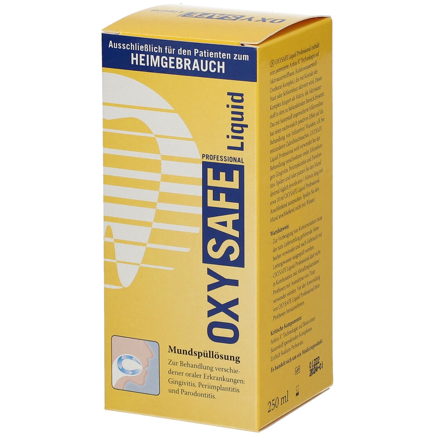 Oxysafe Liquid Prof.Mundspülung Zahnarzt Version 250 ml Mundwasser