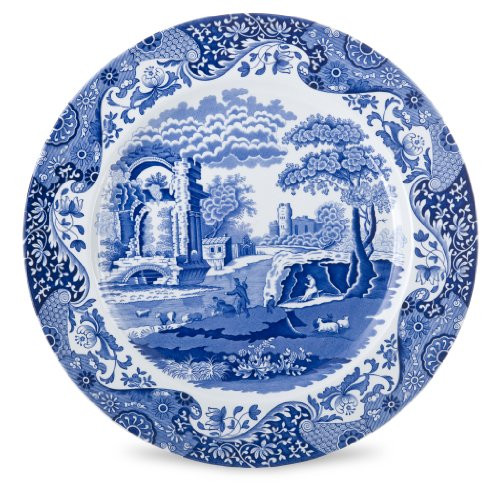 Spode Blue Italian buffetbord, 30 cm, blauw
