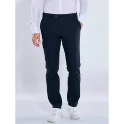 emilio adani Herren Anzug-Hose slim fit Blau uni - 48
