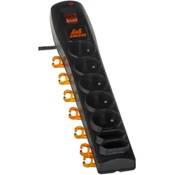 HSK, Steckdosenleiste, P& Verlängerungskabel 5 AC-Ausgänge Indoor/Outdoor (7x, CEE 7/3, 3 m)