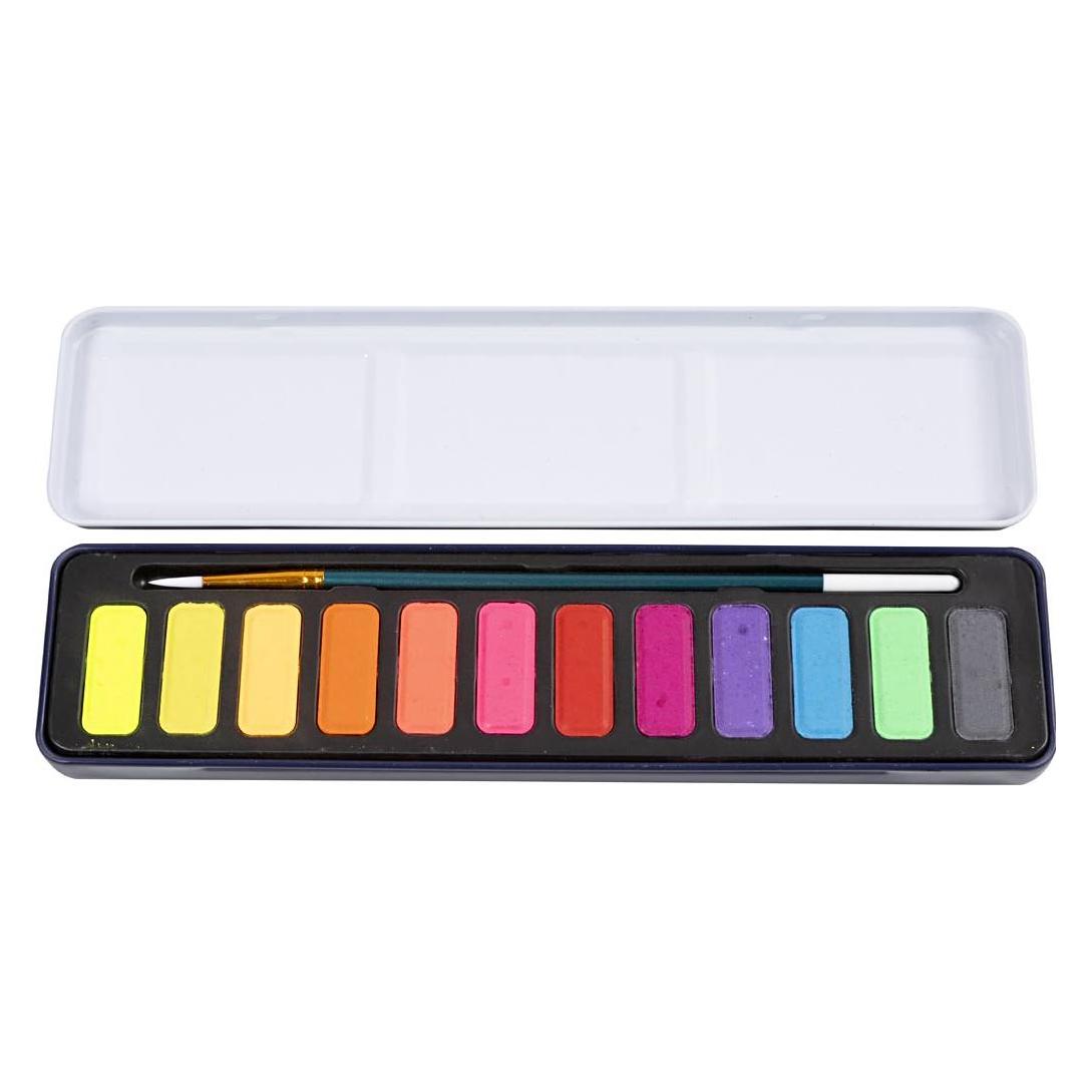 Colortime - Wasserfarben-Set, Pastellfarben, 12Farbe/ 1 Pck - () (34241)