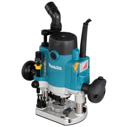 Makita RP1111CJFA Oberfräse 1.100 W inkl. D-53556 12-teiligem Fräser-Set im MAKPAC - RP1111CJFA