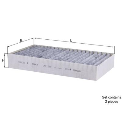 MAHLE Filter, Innenraumluft LAK 295/S für Mercedes