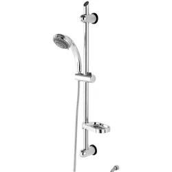 Verstellbare Duschstange mit 5 Funktionen Handbrause Chrom `Hidra`