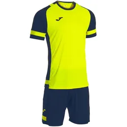 JOMA Lider Trainingsshirt + Shorts Set 063 - fluorgelb/marineblau 3XL