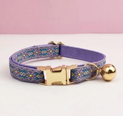 Uplifted Finds Petal Plush Personalized Safety Collar & Leash Set cat Collar 12 s