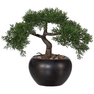Kunstpflanze CREATIV GREEN "Bonsai", grün, H:26cm, Kunststoff, Kunstpflanzen, Kunstpflanze