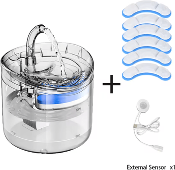 Inspire Curations AquaSense Motion Sensor Pet Water Fountain 6 Chip And Sesnor us