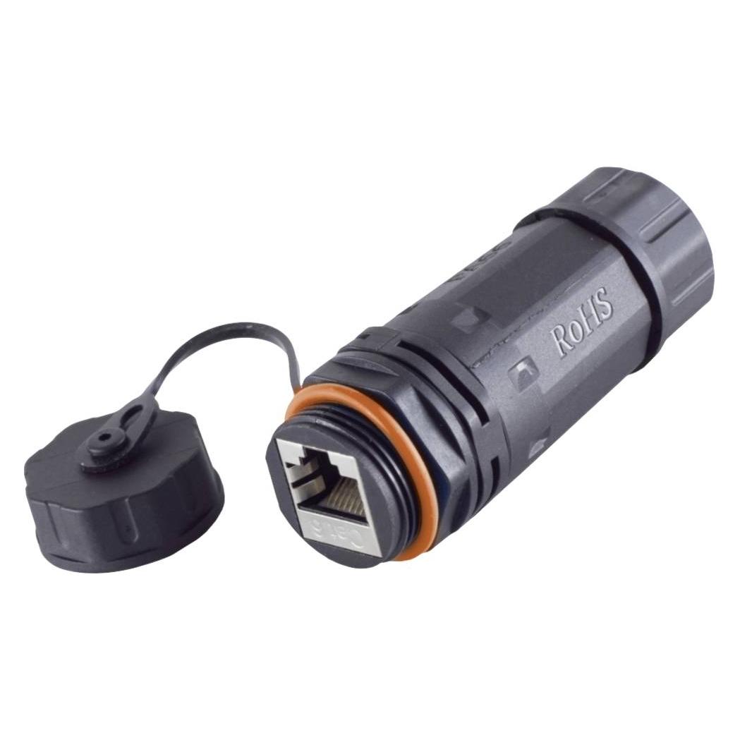BKL Electronic RJ45 Verbinder, CAT 6a, IP68, short, Outdoor (10121209)