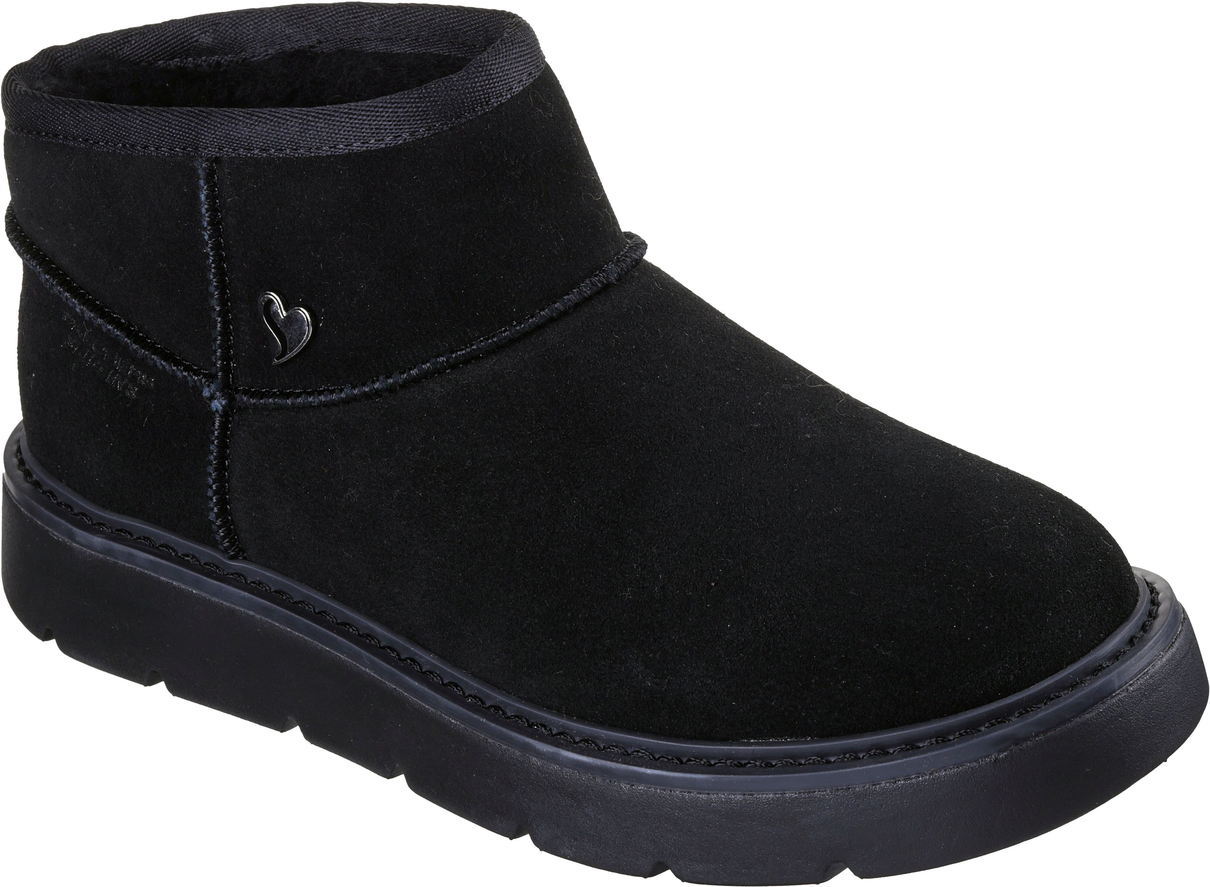 Skechers "KEEPSAKES COZY-COZY MINI" Snowboots, Schlupfstiefel mit Plateausohle schwarz, uni 36, Warmfutter