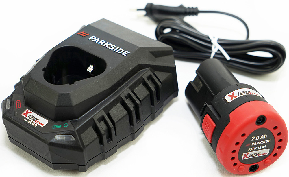 PARKSIDE 12V accu-set inclusief 2Ah accu en 2,4A oplader