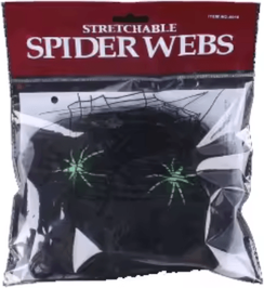Inspire Curations White Stretch Halloween Spider Web Decoration With Fake Cobweb Effect black