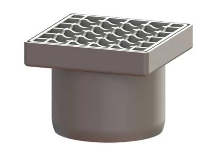 KESSEL Aufsatzstück Ferrofix System 125 138x138,Gitterrost 54914