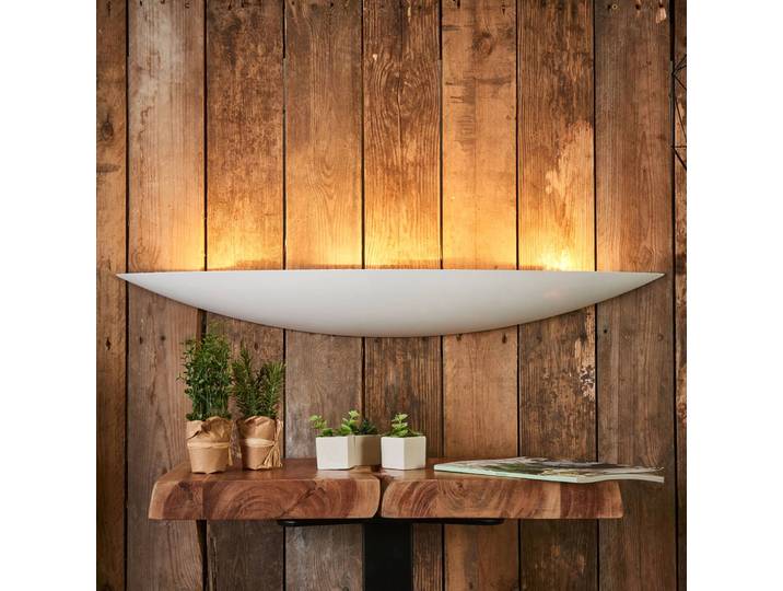 Wandfluter Tommi Lindby, dimmbar, weiß / opal, für Wohn- / Esszimmer, Gips / Ton, Modern, Wandleuchte, Wandlampe Innen