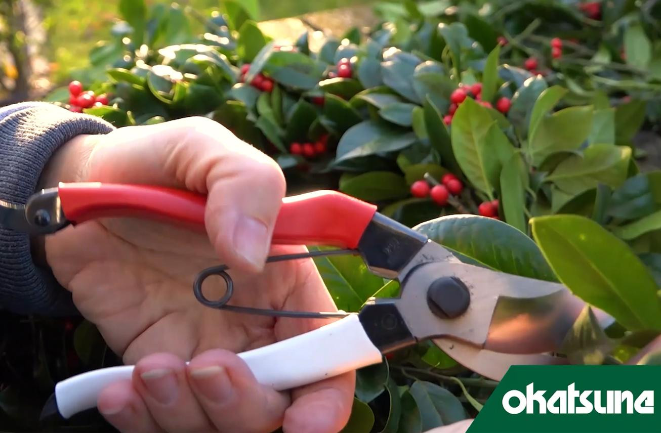 Cut360 Geschenkset tuinschaar 103 met leren tas, handgemaakt in Japan