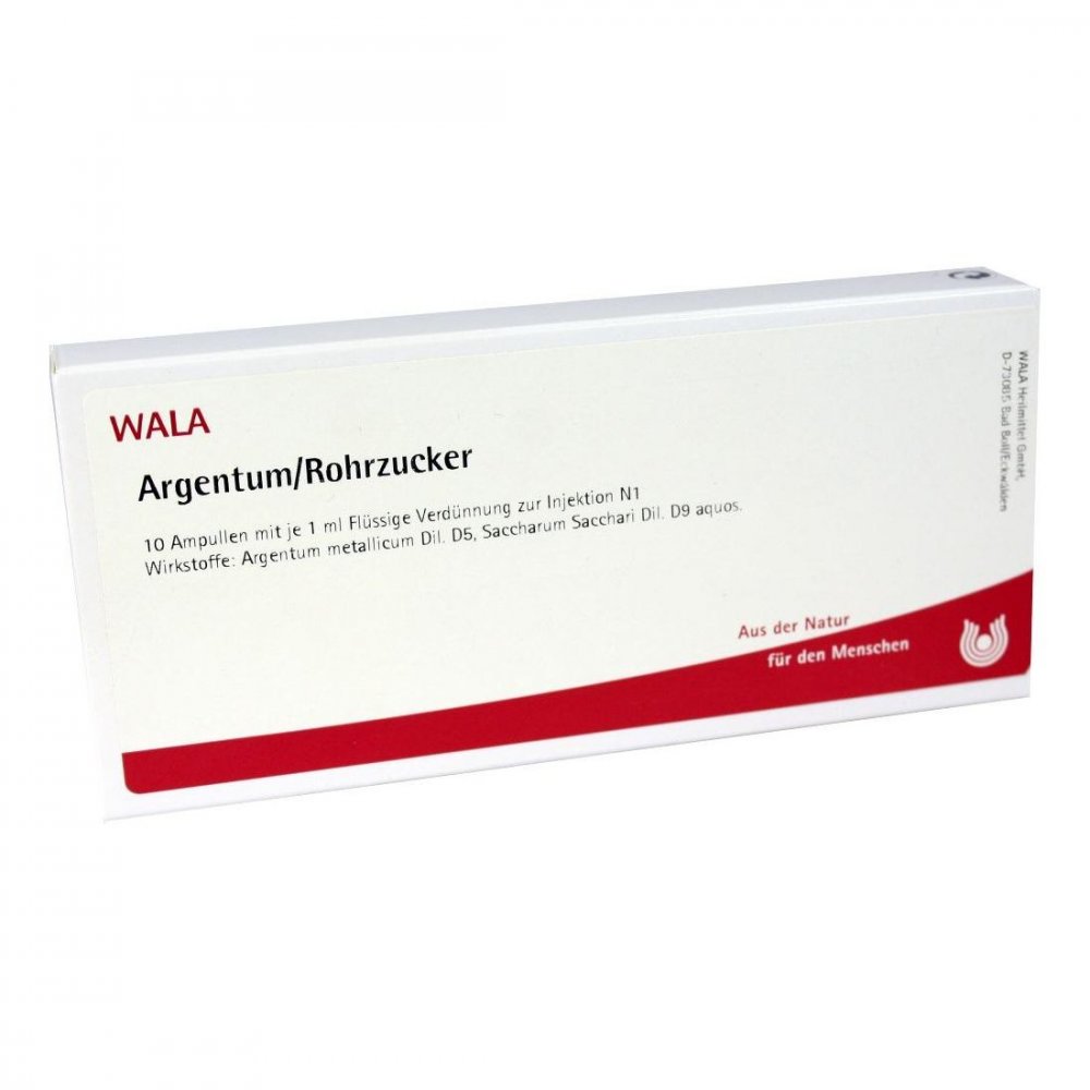WALA Heilmittel GmbH Argentum/rohrzucker Ampullen 01750660