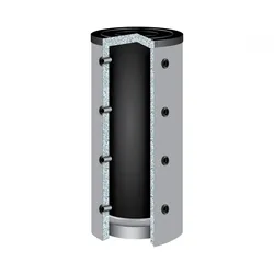 500 Liter TWL Pufferspeicher 90° P-500 ohne Wärmetauscher 120mm Isolierung