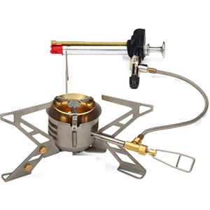 Primus Gaskocher 790520, OmniFuel II, 1 flammig, mit Schlauch & Regler, für Gaskartusche