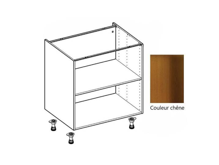 Caisson cuisine bas chene H 700 x L 600 x P 560 (3 Tiroirs)