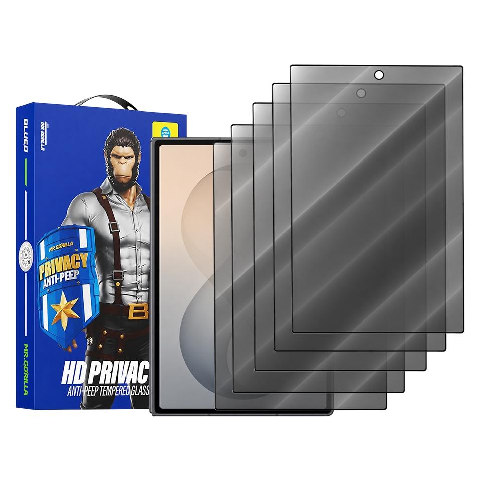 BlueO - Anti-Peep Privacy Glass (5 pack) - Samsung Galaxy Z Fold8 - Black (5 Stk., Samsung Galaxy Z Fold8) (72518066)