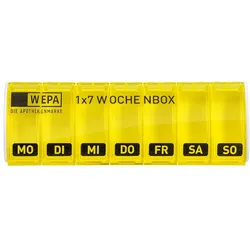 WEPA 1x7 Wochenbox UV-Schutz+ gelb 1 St