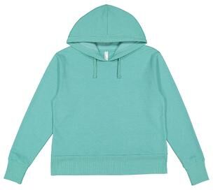 LAT 3536 Women's Vintage Wash Hoodie in Washed Saltwater size Small   Cotton Polyester