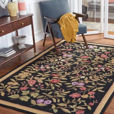 SAFAVIEH Handmade Chelsea Jalisa French Country Floral Wool Rug