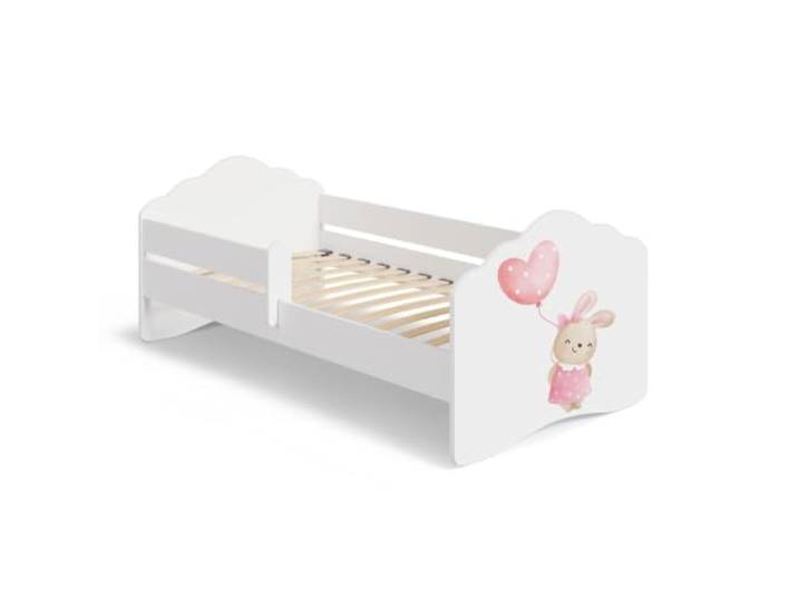 Kinderbett Fala Bunny 140 x 70 cm – Barriere, Motiv Hase KOBI - Ref. Fala Bar 5907541210613 BUNNY 140 x 70 cm, Rosa