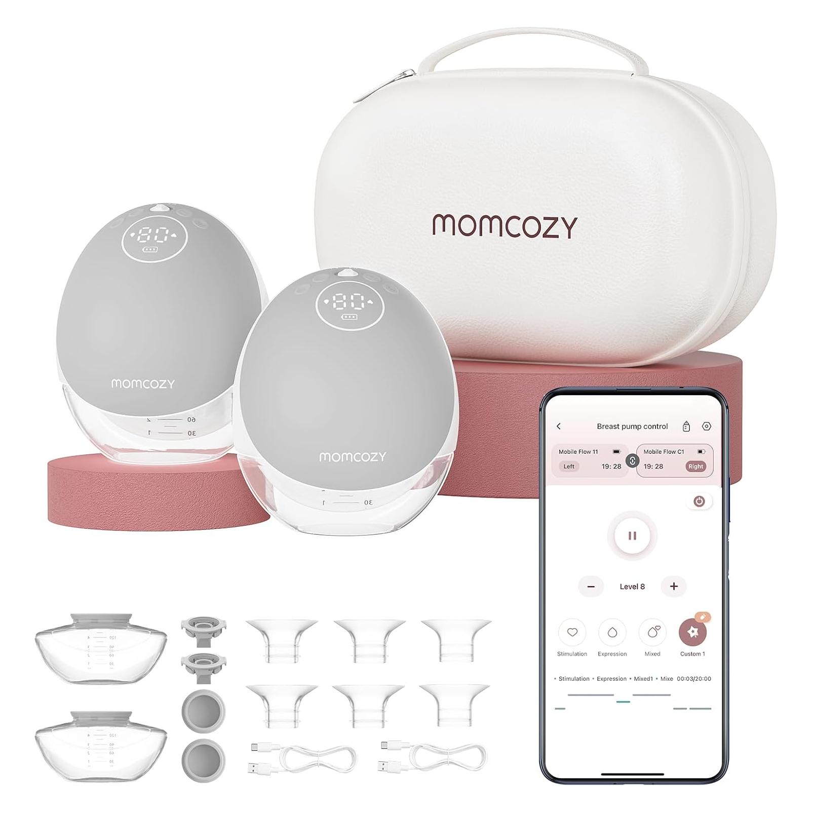 Momcozy Doppelte Milchpumpe M9 (BP225-GR71BA-A)