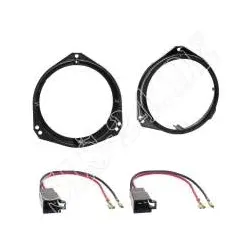 Lautsprecherringe 165 mm OPEL Corsa B C, Tigra, Vivaro, Renault Trafic + Adapter