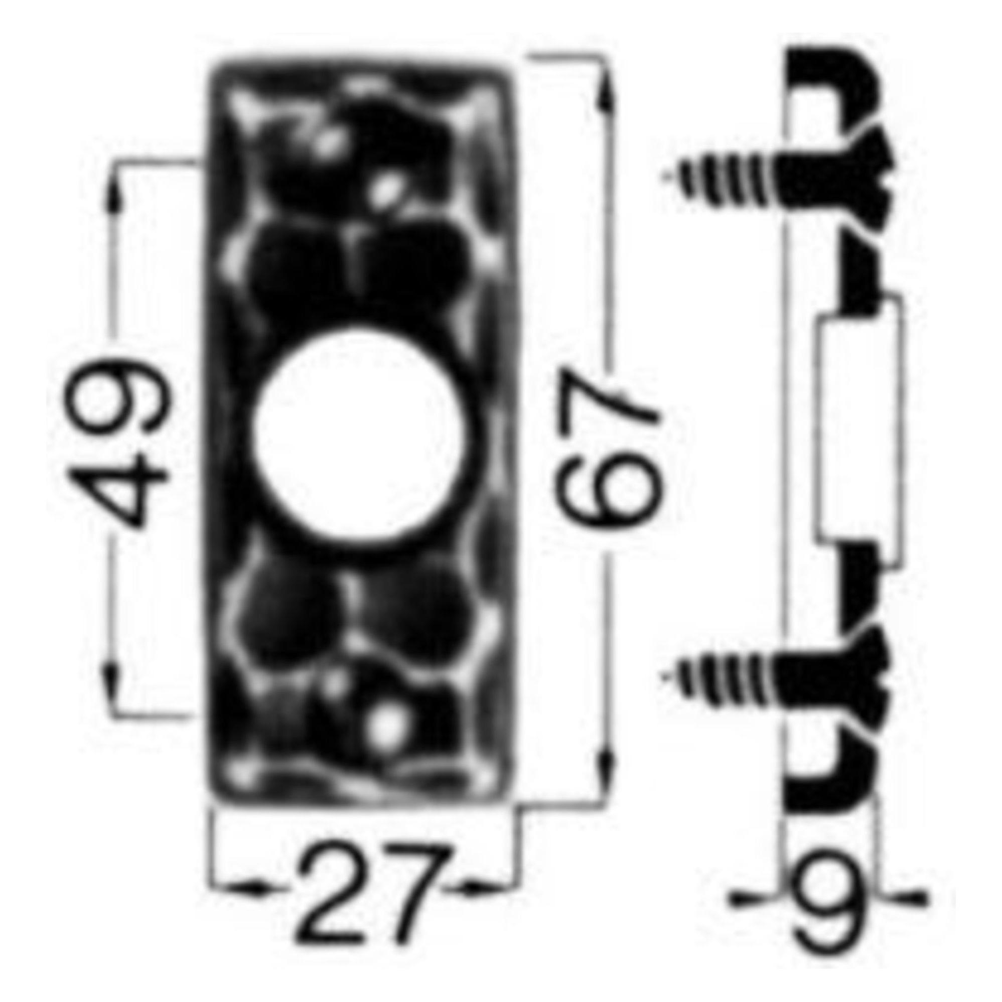 Magni HS Rowe Drücker-Rosette Nr.282 Ei (Türgriff) (4330816002155)
