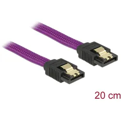 Delock SATA 6 Gb/s Kabel 20 cm violett