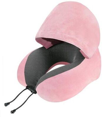Handpicked Choices Memory Foam Travel Neck Pillow With Cervical Support Soft U Shaped Neck Support Pillow For Travel And Relaxation pink